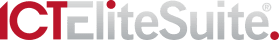 ICTEliteSuite logo on black background.