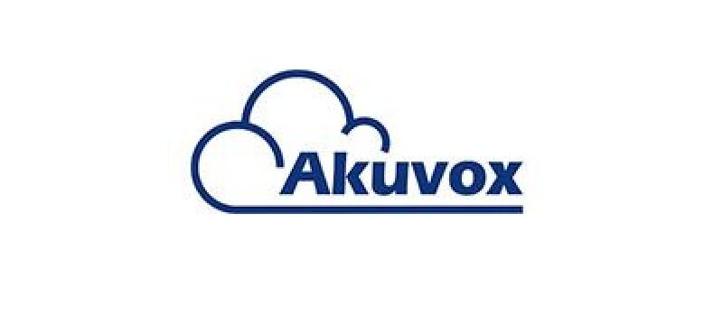 Akuvox logo with stylized cloud design.