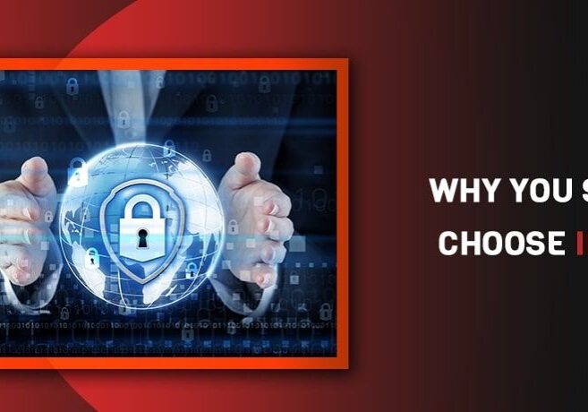 Hands holding digital lock sphere, IP Lynx.